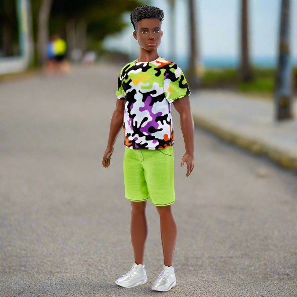 Barbie Fashionista Ken Doll 183 Camo Tee