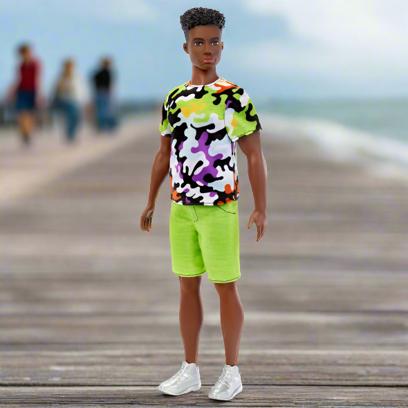 Barbie Fashionista Ken Doll 183 Camo Tee