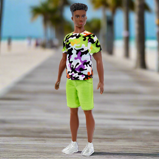 Barbie Fashionista Ken Doll 183 Camo Tee