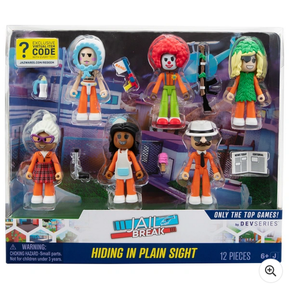 Roblox Jailbreak: Hiding in Plain Sight 7cm Figure Multipack