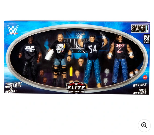 WWE Elite Smackdown 25th Anniversary Action Figure 4 Pack