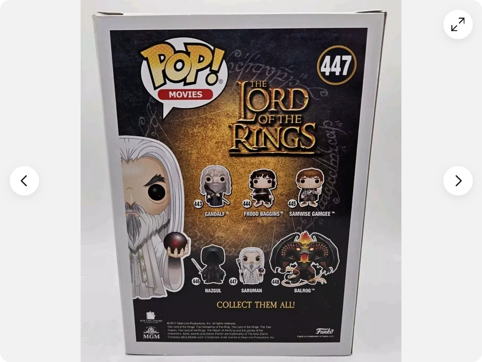 Funko Pop! Vinyl SARUMAN #447 The Lord of the Rings