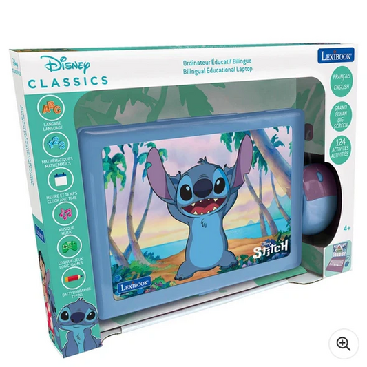 Lexibook Disney Stitch Bilingual Laptop English And French