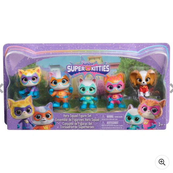 Disney Junior SuperKitties Hero Squad Figure Set