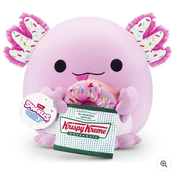 Snackles Series 2 Snackles Axolotl with Krispy Kreme Donut By Zuru