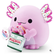 Load image into Gallery viewer, Snackles Series 2 Snackles Axolotl with Krispy Kreme Donut By Zuru