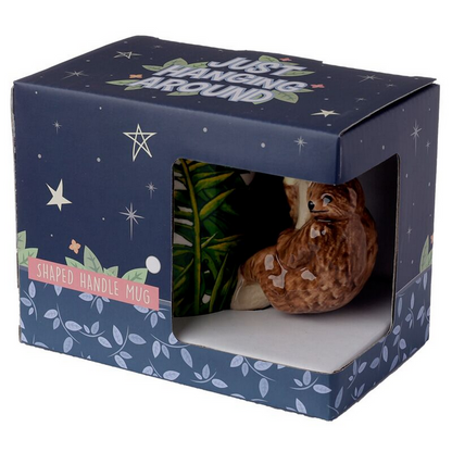 Jungle Explorer Sloth Ceramic Shaped Handle Mug