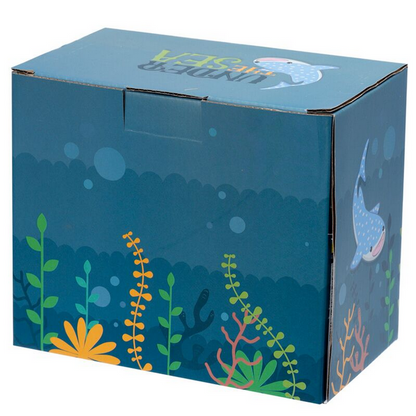 New Boxed 3D Whale Shark Handle Mug | Under the Sea Novelty Ceramic Coffee Cup