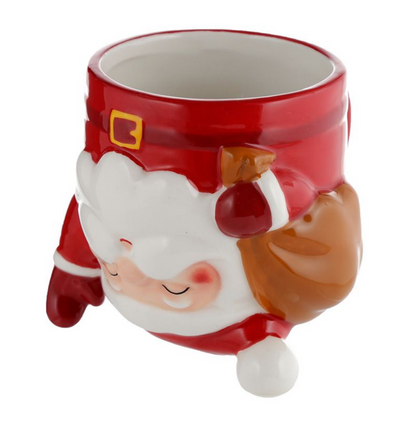 Jingle All The Way Upside Down Mug Santa Claus