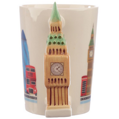 London Souvenir Big Ben Ceramic Shaped Handle Mug