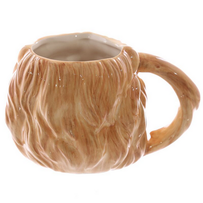 Lion Head Ceramic Shaped Mug