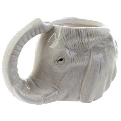 Elephant Head Ceramic Shaped Mug