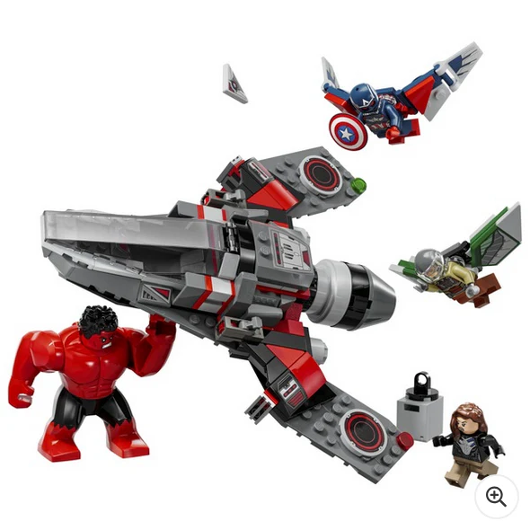 LEGO Marvel 76292 Captain America vs. Red Hulk Battle Set