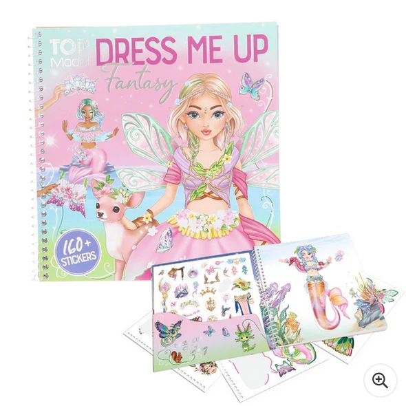 TOPModel Dress Me Up Fantasy Colouring and Sticker Book