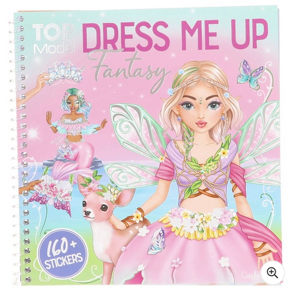 TOPModel Dress Me Up Fantasy Colouring and Sticker Book