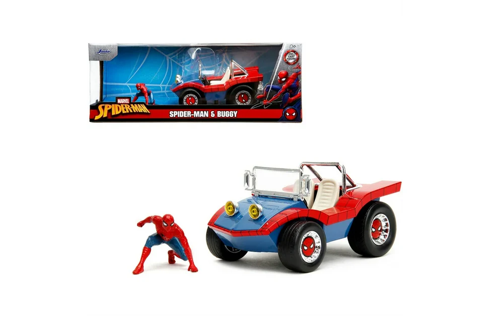 Marvel Spiderman Figure and Buggy 1:24 Scale Die Cast Figure