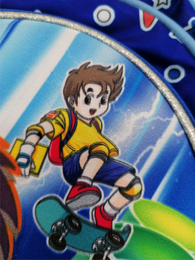 Childrens Bag Boy On A Skateboard Blue