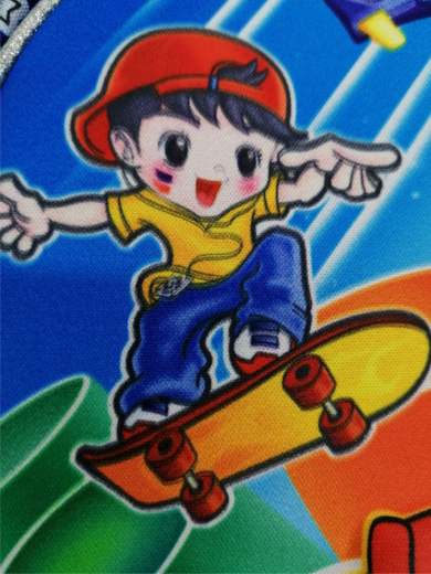 Childrens Bag Boy On A Skateboard Blue