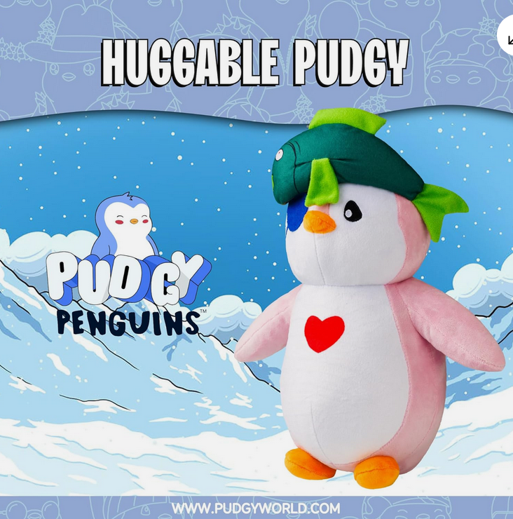 Pudgy Penguins Fish Outfit Huggable Plush