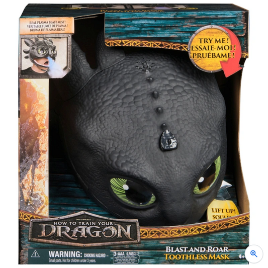 Dreamworks How To Train Your Dragon Blast & Roar Toothless Mask