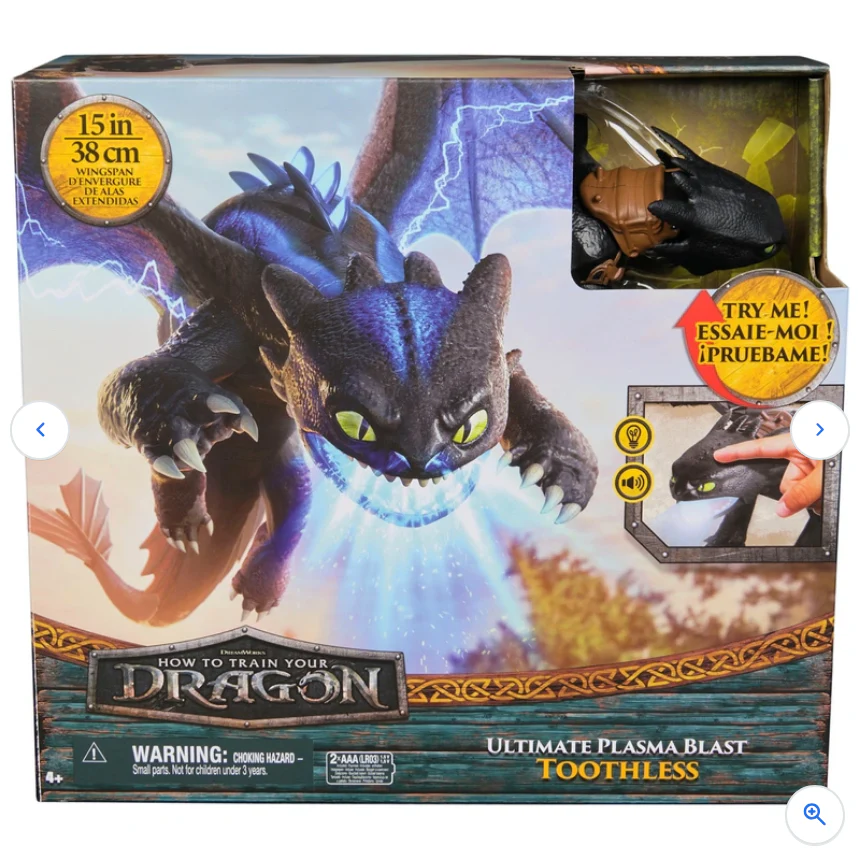 Dreamworks How to Train Your Dragon Action Figure Ultimate Plasma Blast Toothless