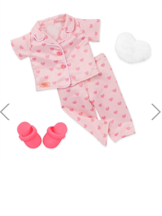 Our Generation Tanisha 18-inch Sleepover Doll in Matching Pink PJs