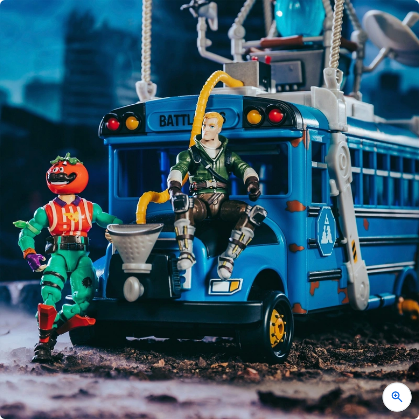 Fortnite Battle Bus with Jonesy Figure