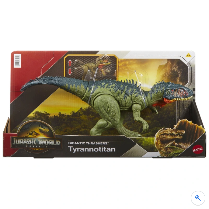 Jurassic World Rebirth Gigantic Thrashers Dinosaur Action Figure Tyrannotitan
