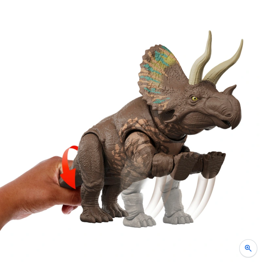 Jurassic World Rebirth Gigantic Thrashers Dinosaur Action Figure Eotriceratops
