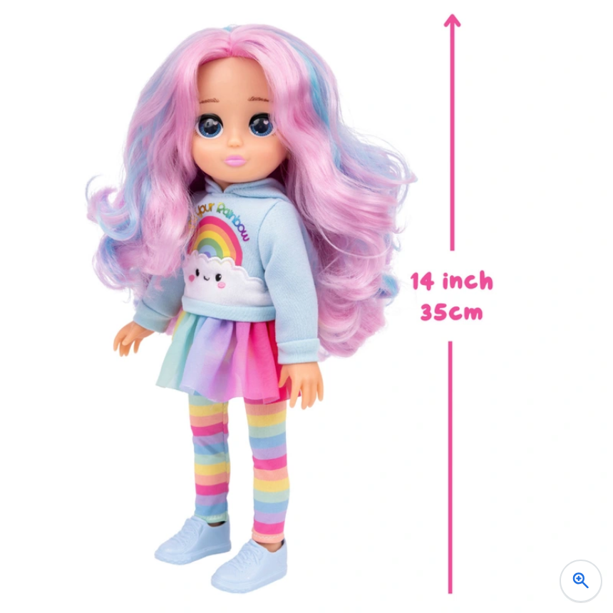 Heartfuls Skye Colourful Doll 35H cm