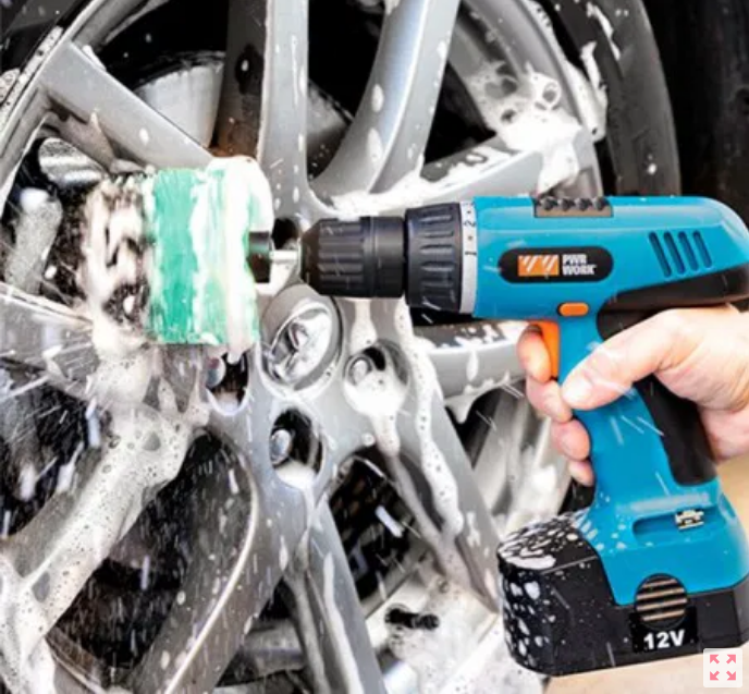 Cyclean InnovaGoods 3 Piece Drill Cleaning Brush Set