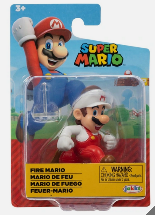 Super Mario 6cm Fire Running Mario Figure