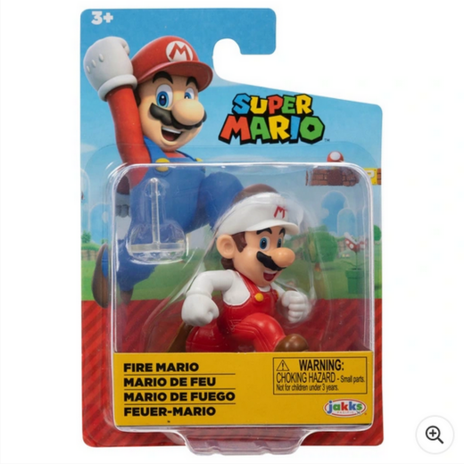 Super Mario 6cm Fire Running Mario Figure