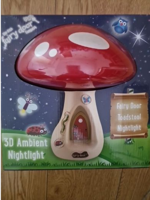 Irish Fairy Door 3d Toadstool Ambient Nightlight