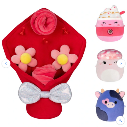 Original Squishmallows Micromallows Valentine's Day Bouquet