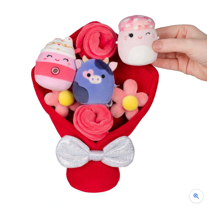 Original Squishmallows Micromallows Valentine's Day Bouquet