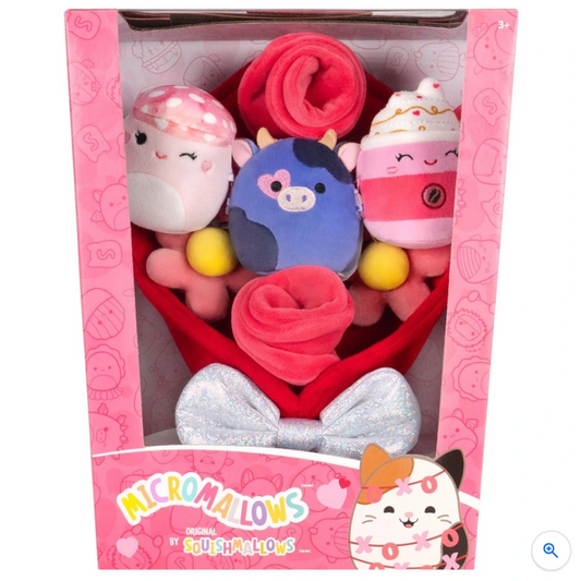 Original Squishmallows Micromallows Valentine's Day Bouquet