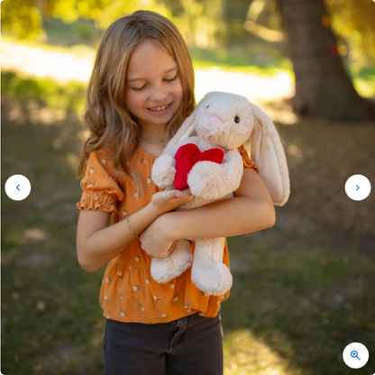 World's Softest Plush BriBri the Bunny with Love Heart Soft Toy 40cm Valentines Day