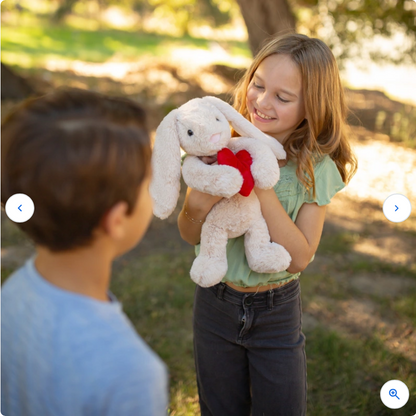 World's Softest Plush BriBri the Bunny with Love Heart Soft Toy 40cm Valentines Day