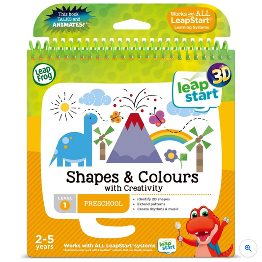 LeapFrog LeapStart 3D Shapes & Colours Activity Book | Interactive Learning