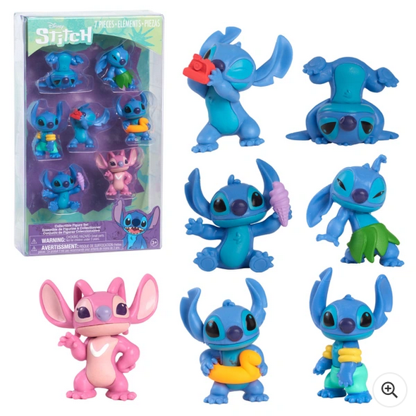 Disney's Stitch Collectible 7 Piece Figure Set