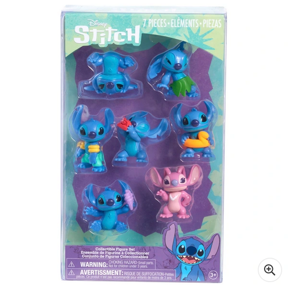 Disney's Stitch Collectible 7 Piece Figure Set