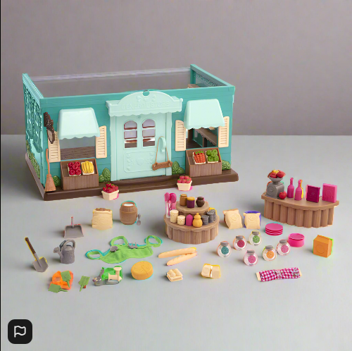 Li'l Woodzeez  Playset Honeysuckle Hollow General Store Playset