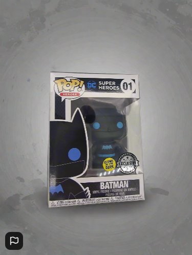 Funko Pop Super Heroes DC BATMAN #01 Exclusive Vinyl Figure Glow In The Dark Exc