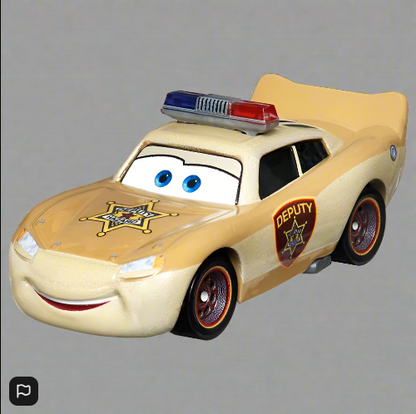 Disney Pixar Cars 1:55 Scale Die-Cast Lightning McQueen Deputy Hazzard Figure