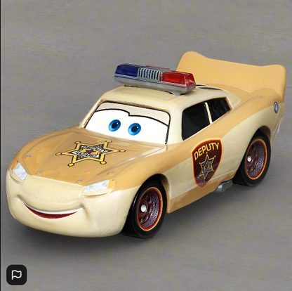 Disney Pixar Cars 1:55 Scale Die-Cast Lightning McQueen Deputy Hazzard Figure