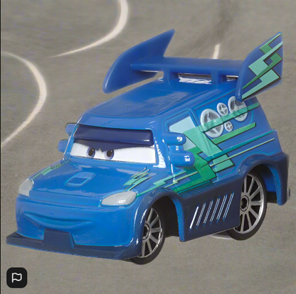 Disney Pixar Cars 1:55 DJ with Flames Diecast Vehicle