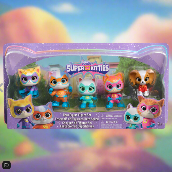Disney Junior SuperKitties Hero Squad Figure Set