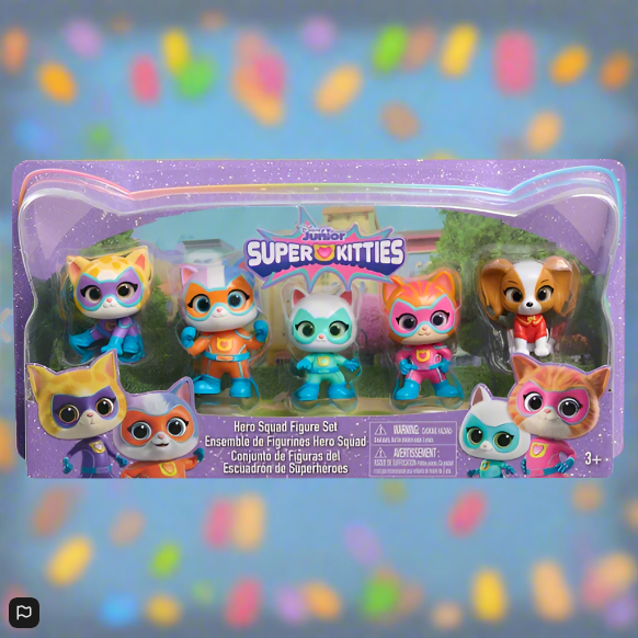 Disney Junior SuperKitties Hero Squad Figure Set
