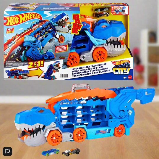 Hot Wheels City Let's Race Netflix - Ultimate T-Rex Transporter